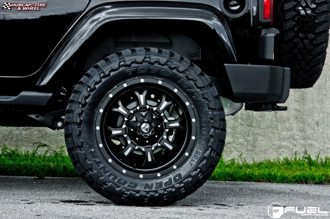 vehicle gallery/jeep wrangler fuel krank d517 20X10  Matte Black & Milled wheels and rims