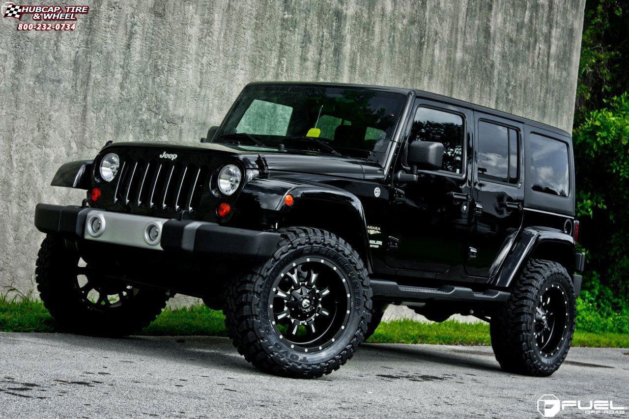 vehicle gallery/jeep wrangler fuel krank d517 20X10  Matte Black & Milled wheels and rims