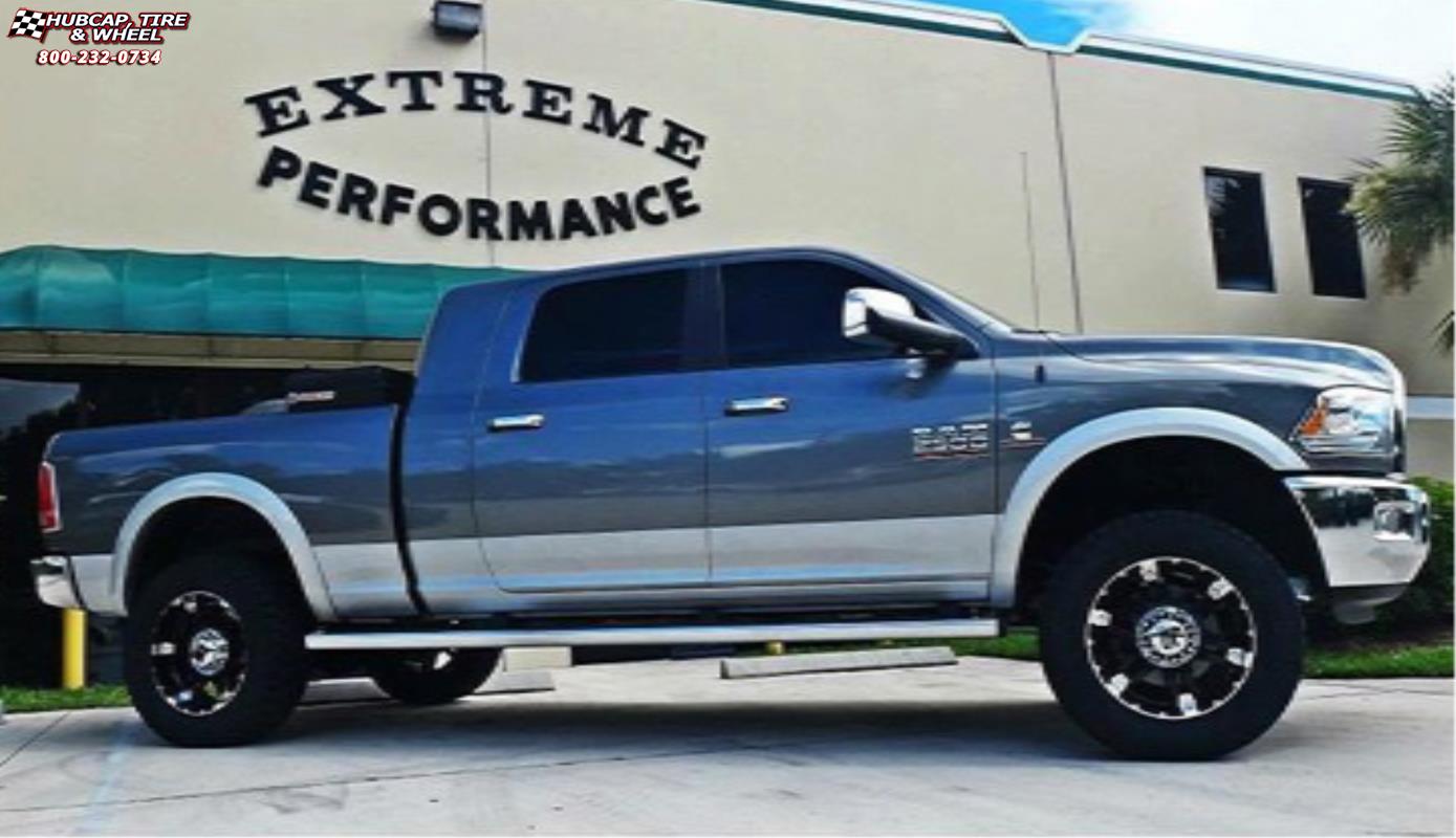 vehicle gallery/ram 2500 xd series xd797 spy x  Gloss Black Machined wheels and rims
