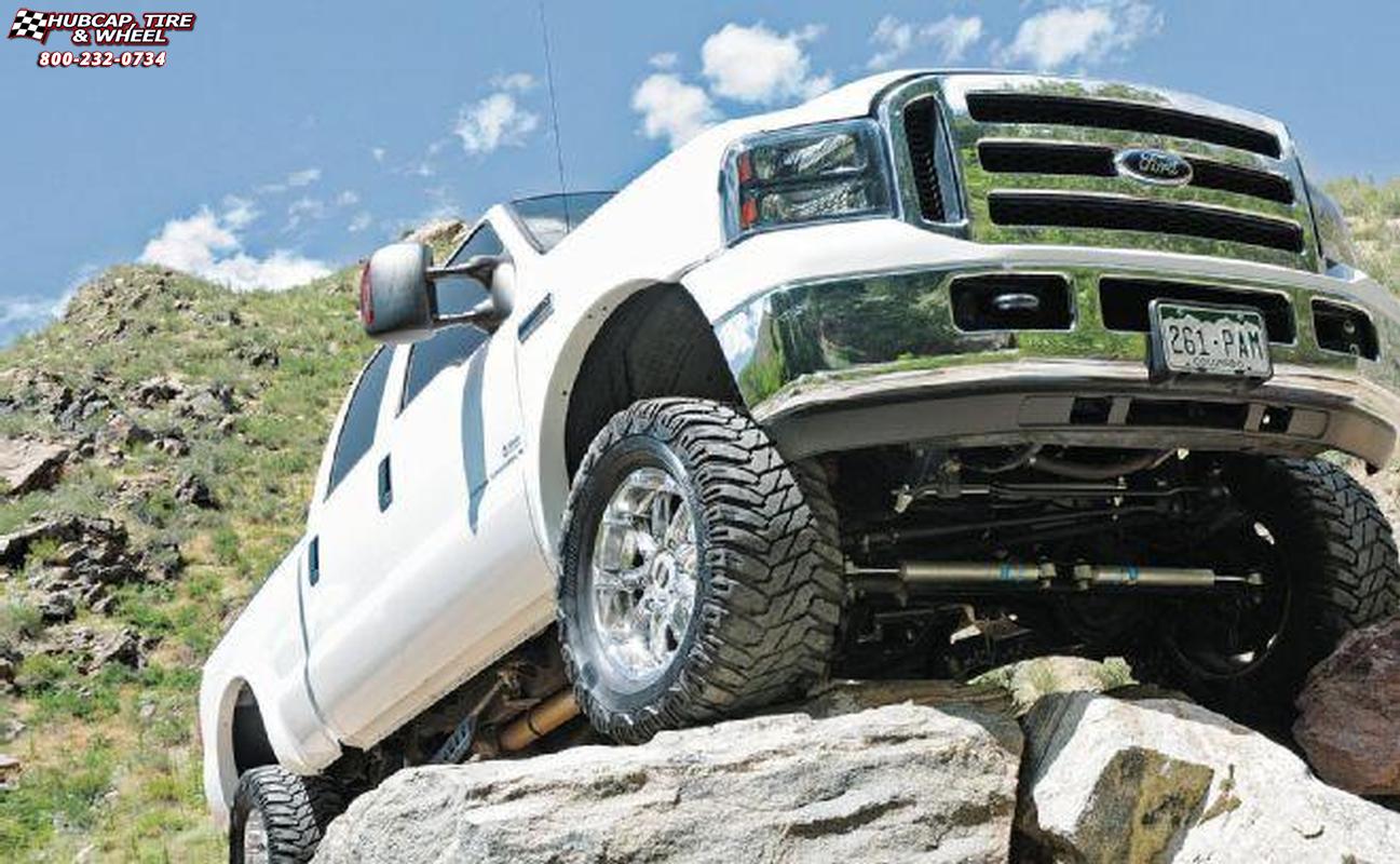 vehicle gallery/2007 ford f 250 xd series xd779 badlands 18x  Chrome wheels and rims