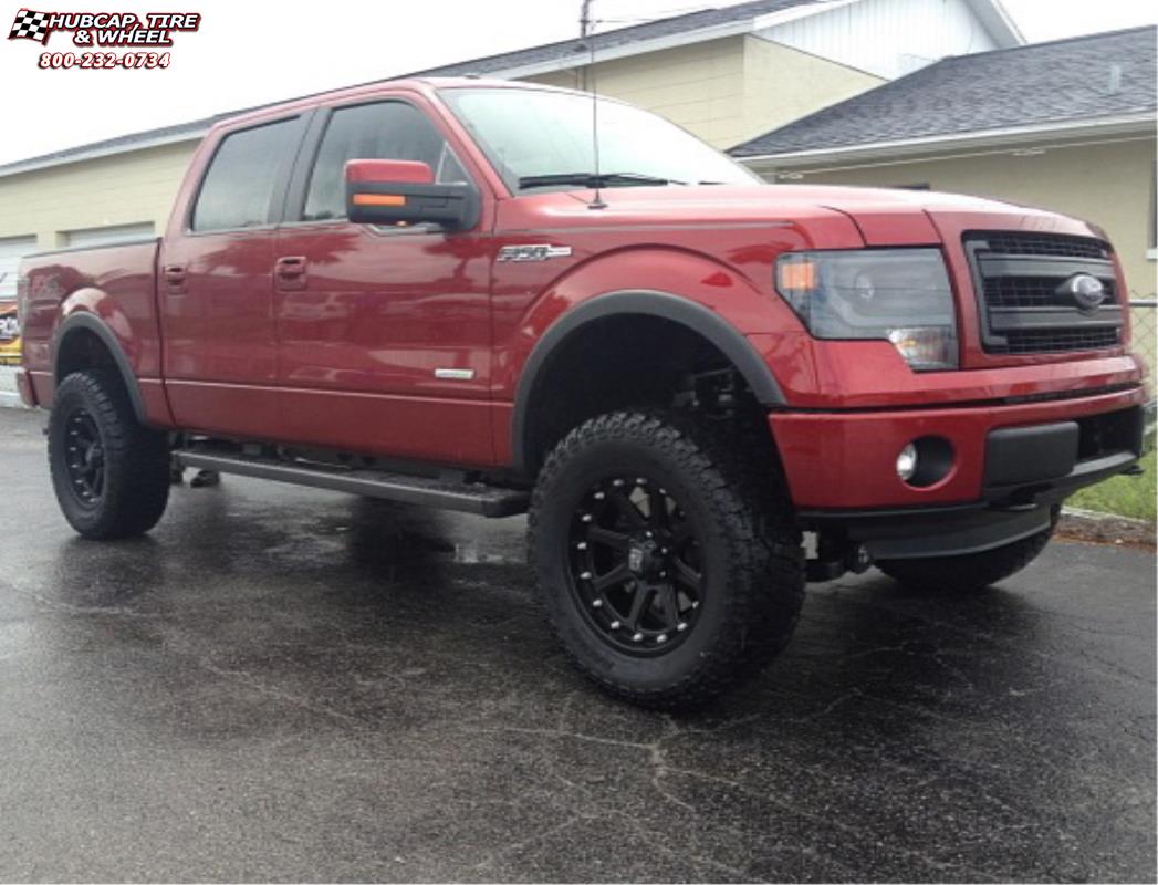 vehicle gallery/ford f 150 xd series xd798 addict  Matte Black wheels and rims