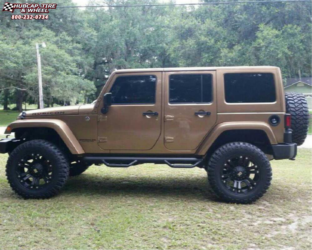 vehicle gallery/jeep wrangler xd series xd778 monster x  Matte Black wheels and rims