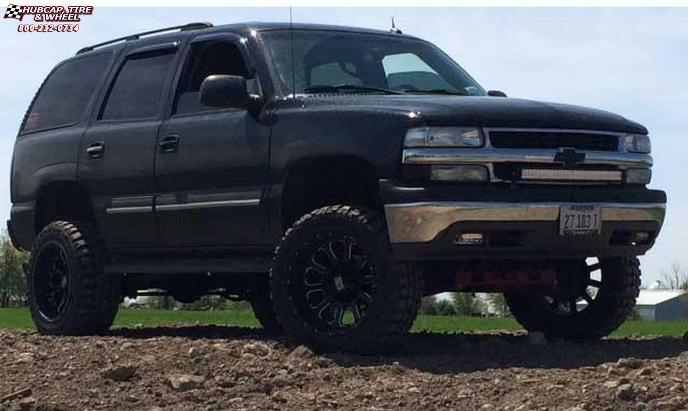 vehicle gallery/2006 chevrolet tahoe xd series xd806 bomb x  Gloss Black Milled wheels and rims