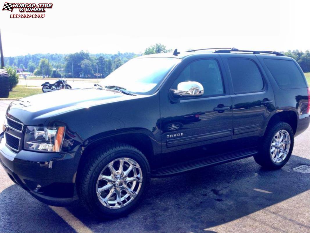 vehicle gallery/chevrolet tahoe xd series xd779 badlands x  Chrome wheels and rims