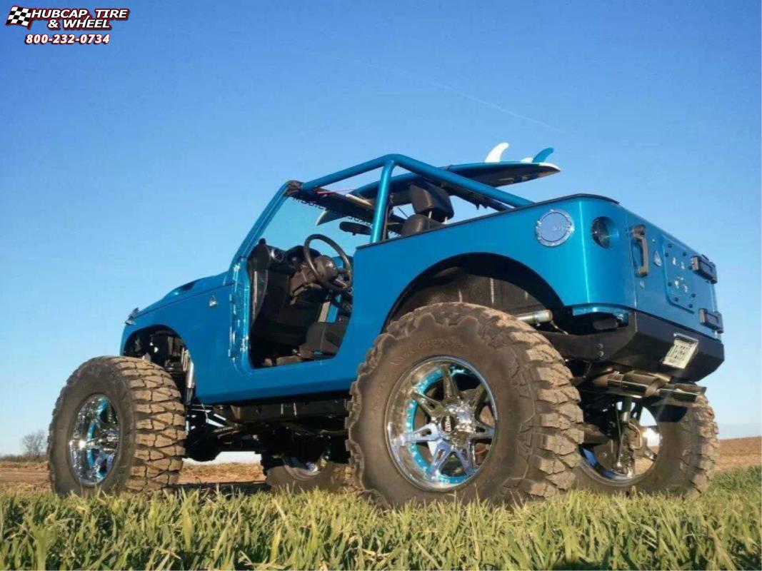 vehicle gallery/jeep wrangler moto metal mo961  Chrome Blue Insert wheels and rims