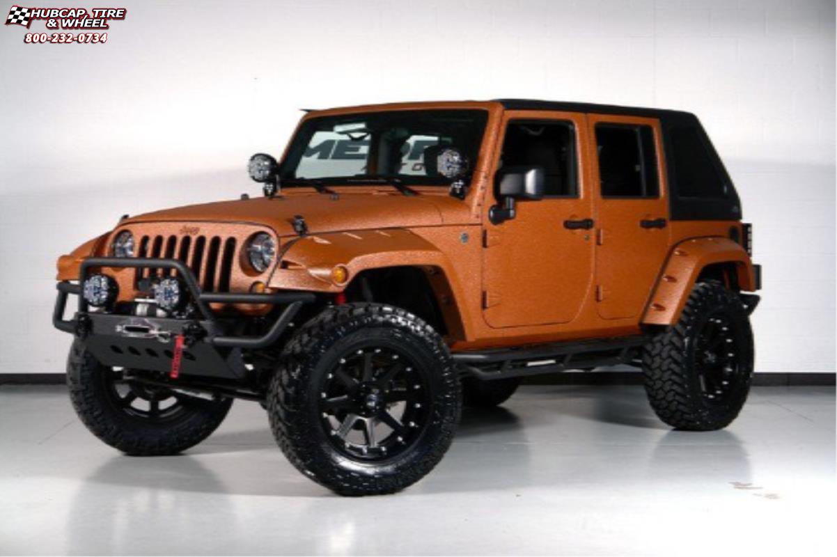 vehicle gallery/jeep wrangler xd series xd798 addict  Matte Black wheels and rims