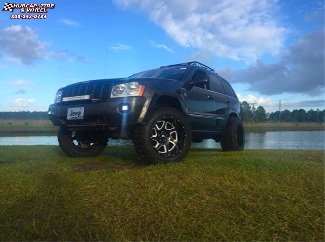 vehicle gallery/jeep grand cherokee moto metal mo976  Satin Black Milled wheels and rims