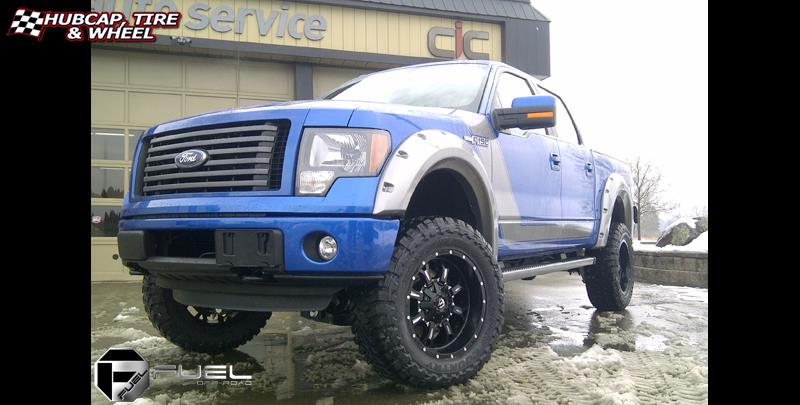 vehicle gallery/ford f 150 fuel krank d517 0X0  Matte Black & Milled wheels and rims