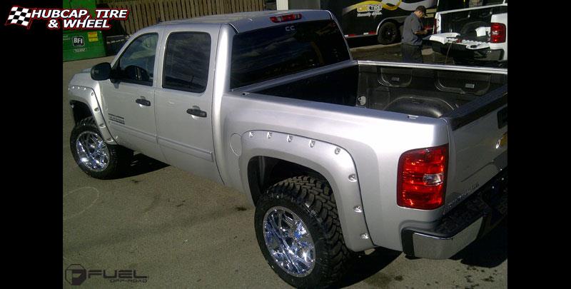 vehicle gallery/chevrolet sierra 2500 fuel throttle d512 20X12  Chrome wheels and rims
