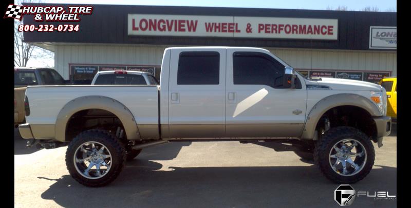 vehicle gallery/ford f 250 fuel octane d508 0X0  Chrome wheels and rims