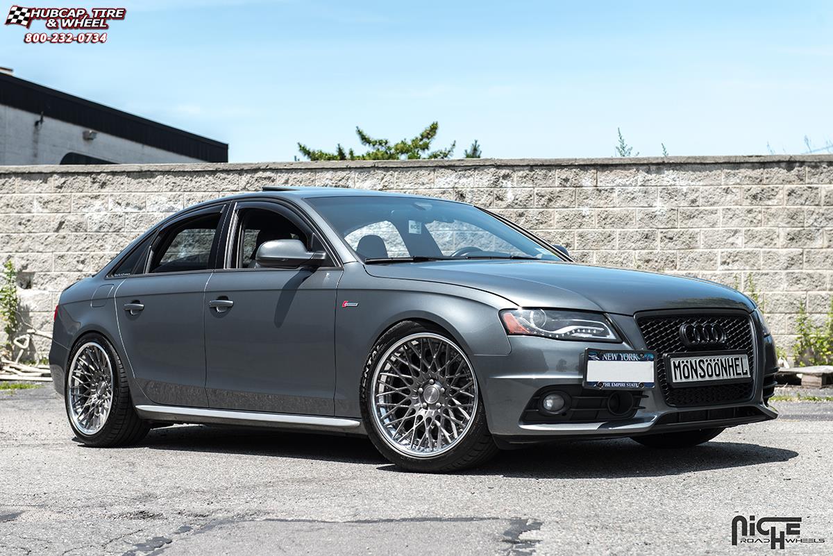 vehicle gallery/audi s4 niche citrine 19x10  Hi Luster Polish, Monaco Copper TInt, Chrome Lip wheels and rims