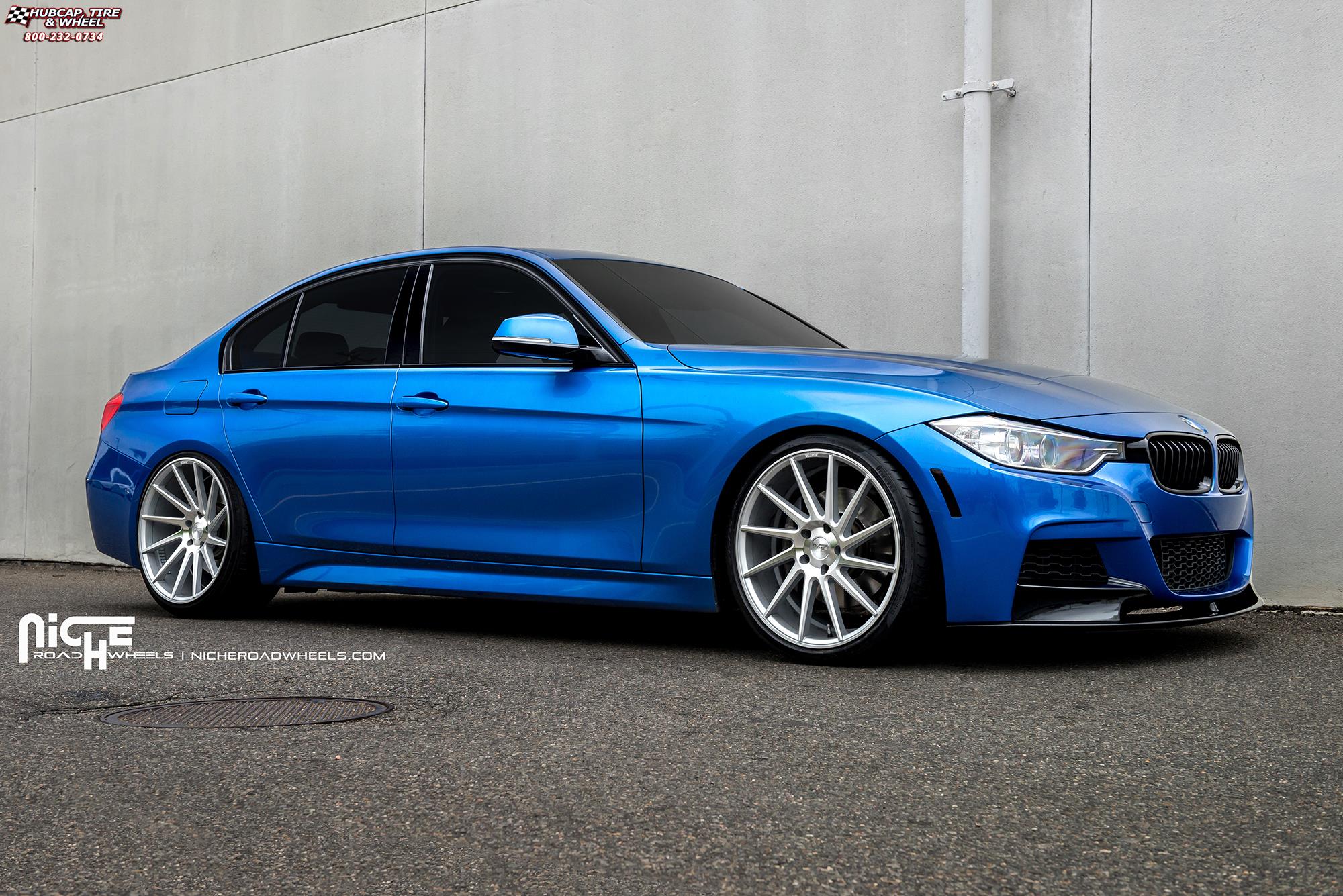 vehicle gallery/bmw 335i niche surge m112 20x85  Silver & Machined wheels and rims