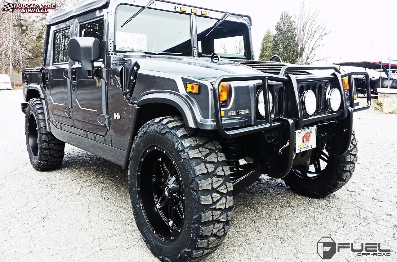vehicle gallery/hummer h1 fuel hostage d531 22X11  Matte Black wheels and rims