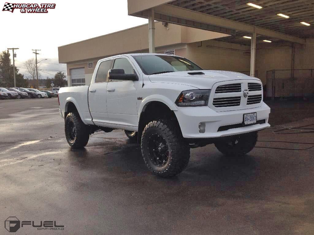 vehicle gallery/dodge ram 1500 fuel hostage d531 20X10  Matte Black wheels and rims