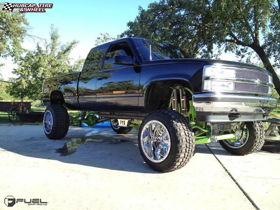 vehicle gallery/chevrolet 1500 fuel hostage d530 20X14  Chrome wheels and rims