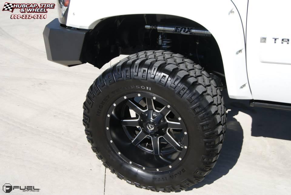 vehicle gallery/chevrolet tahoe fuel maverick d538 20X12  Black & Milled wheels and rims