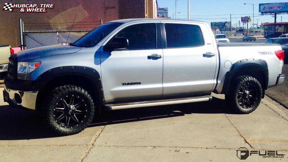 vehicle gallery/toyota tundra fuel maverick d538 20X9  Black & Milled wheels and rims
