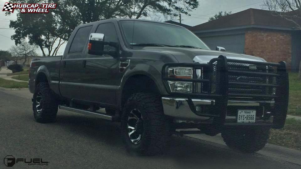 vehicle gallery/ford f 250 fuel dune d522 17X9  Chrome wheels and rims