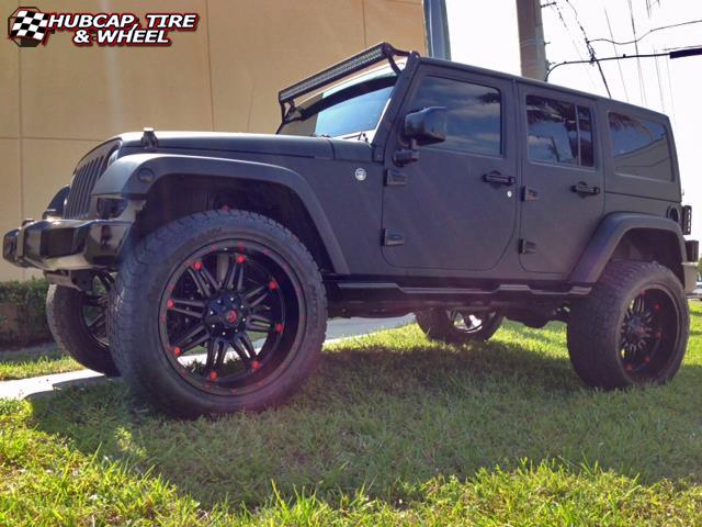 vehicle gallery/jeep wrangler fuel hostage d531 24X11  Matte Black wheels and rims
