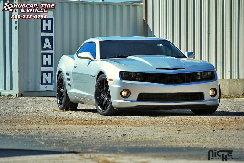 vehicle gallery/chevrolet camaro niche ritz m144 20x9  Satin Black wheels and rims