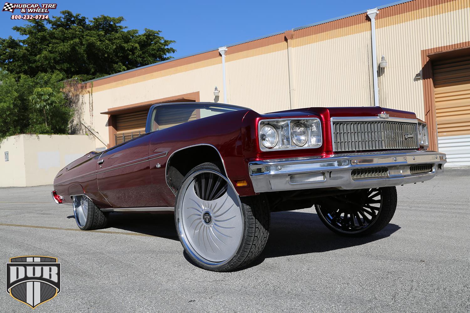 vehicle gallery/chevrolet impala dub s509 fantasy 26X9  Textured grey & milled wheels and rims