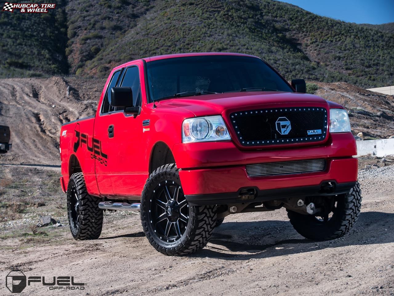 vehicle gallery/ford f 150 fuel maverick d538 20X9  Black & Milled wheels and rims