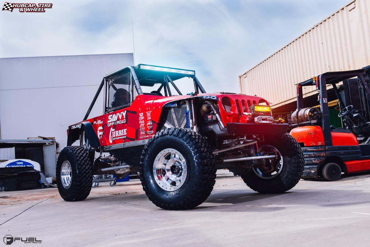 vehicle gallery/jeep wrangler fuel anza beadlock d116 17X9  Raw Machined wheels and rims