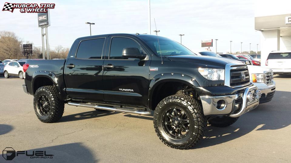 vehicle gallery/toyota tundra fuel hostage d531 20X10  Matte Black wheels and rims