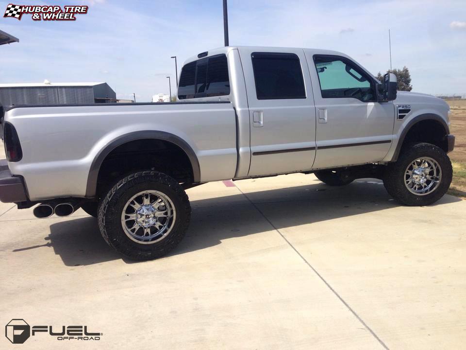 vehicle gallery/ford f 250 fuel throttle d512 20X10  Chrome wheels and rims