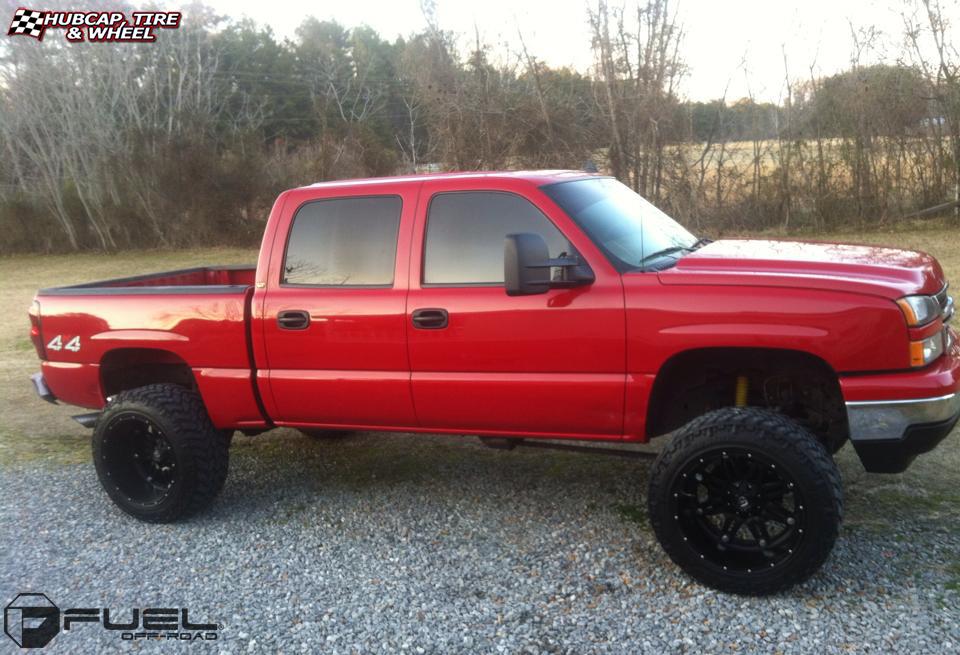 vehicle gallery/chevrolet silverado fuel hostage d531 22X14  Matte Black wheels and rims