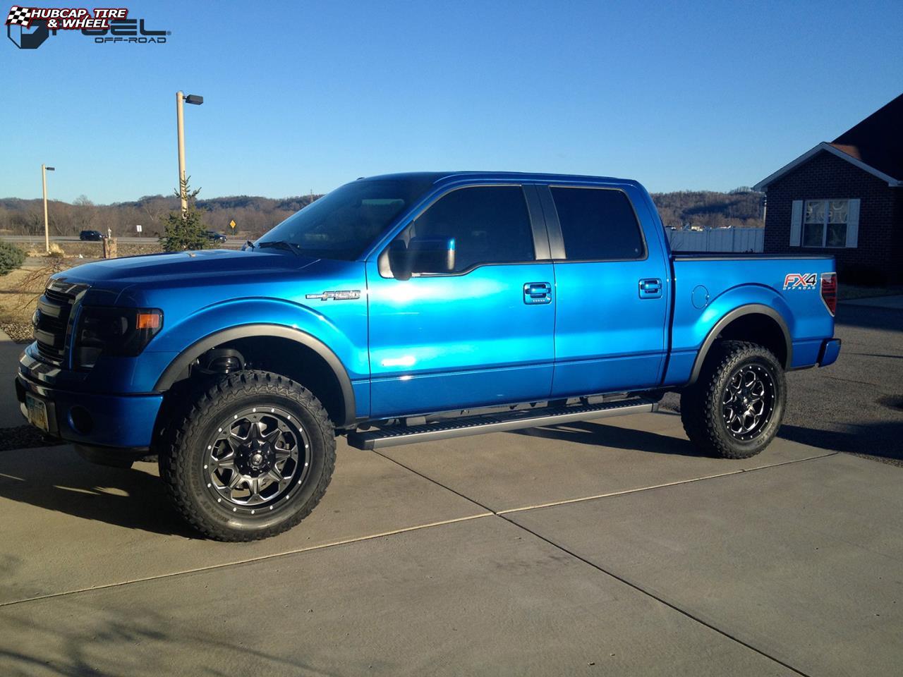 vehicle gallery/ford f 150 fuel boost d534 20X9  Matte Black & Milled wheels and rims