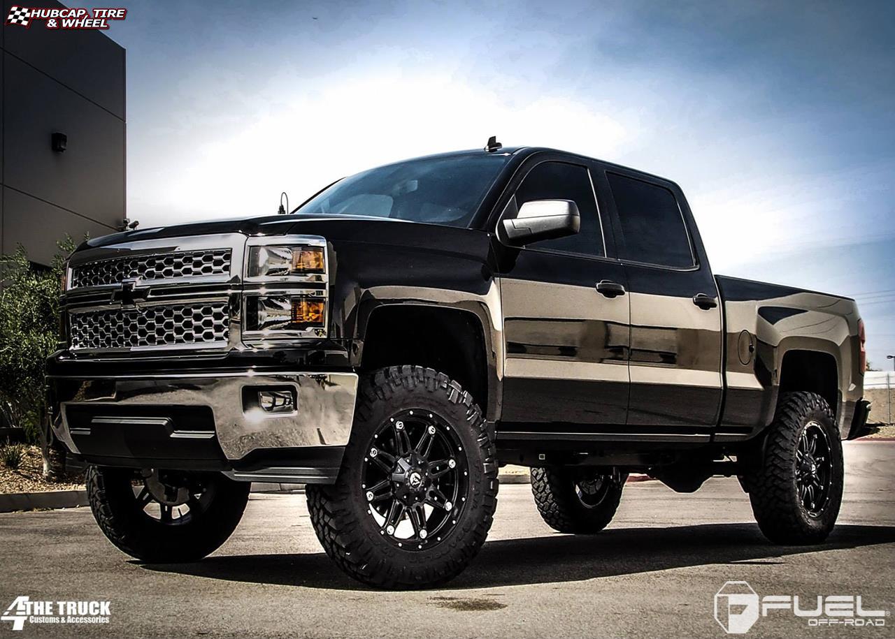 vehicle gallery/chevrolet silverado fuel hostage d531 0X0  Matte Black wheels and rims