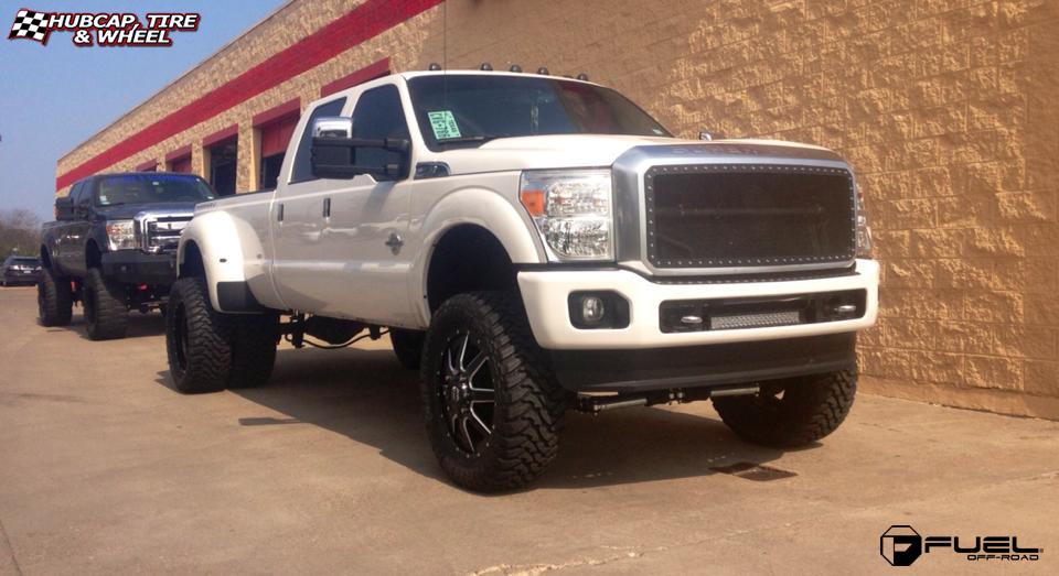 vehicle gallery/ford f 350 fuel maverick d262 0X0 Black & Milled wheels and rims