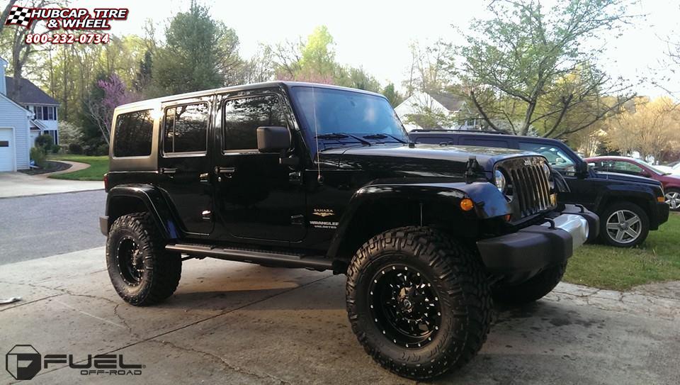 vehicle gallery/jeep wrangler fuel krank d517 17X9  Matte Black & Milled wheels and rims