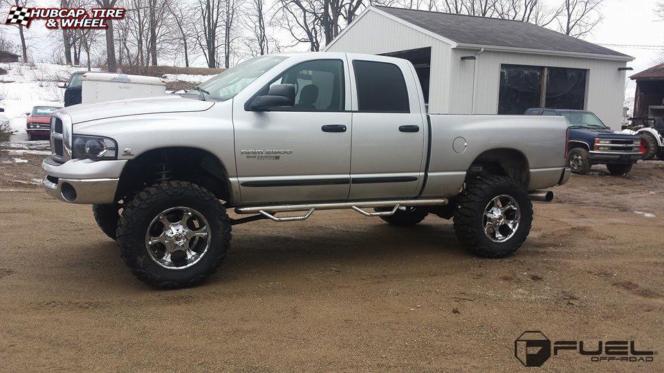 vehicle gallery/dodge ram 2500 fuel dune d522 20X10  Chrome wheels and rims