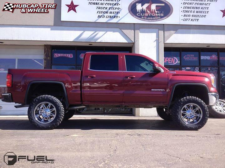 vehicle gallery/gmc sierra fuel hostage d530 20X10  Chrome wheels and rims