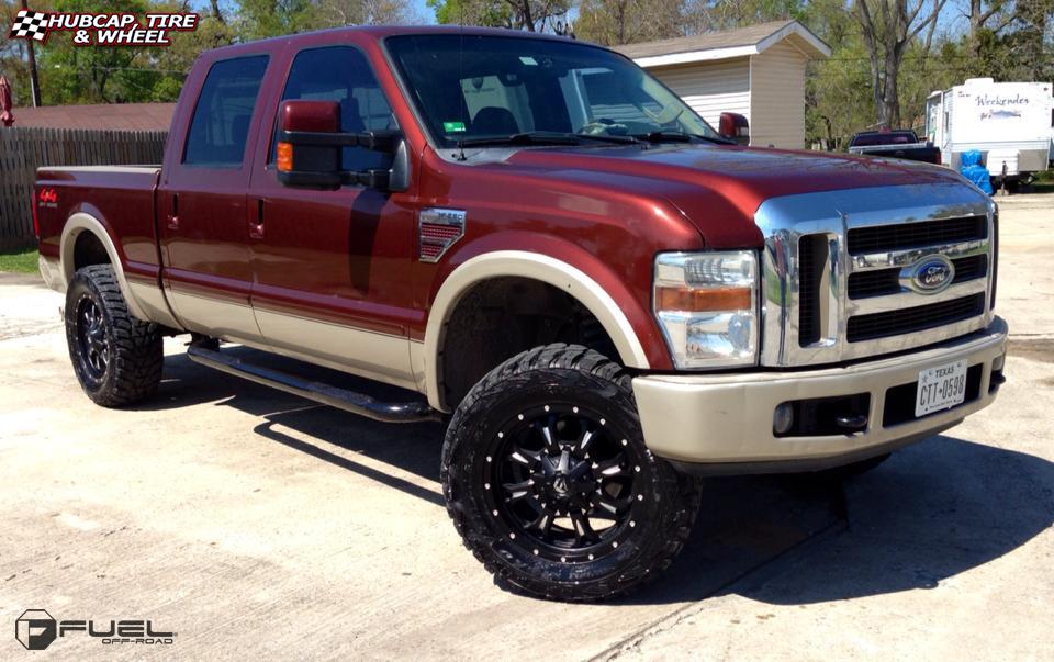 vehicle gallery/ford f 250 fuel krank d517 20X9  Matte Black & Milled wheels and rims