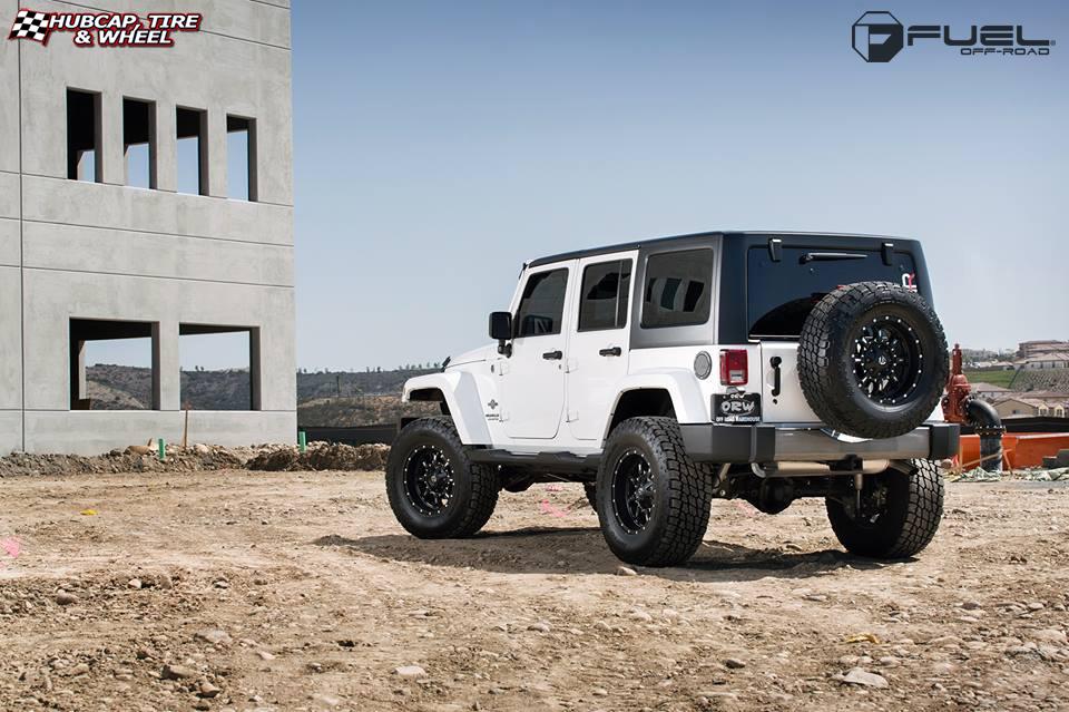 vehicle gallery/jeep wrangler fuel krank d517 18X9 Matte Black & Milled wheels and rims