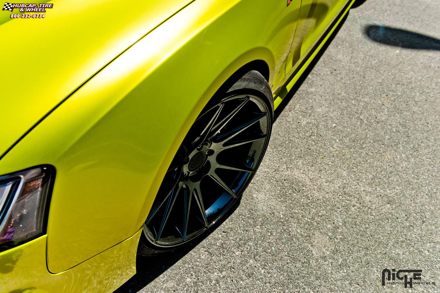 vehicle gallery/audi s5 niche vicenza m154 20x105  Black Chrome wheels and rims