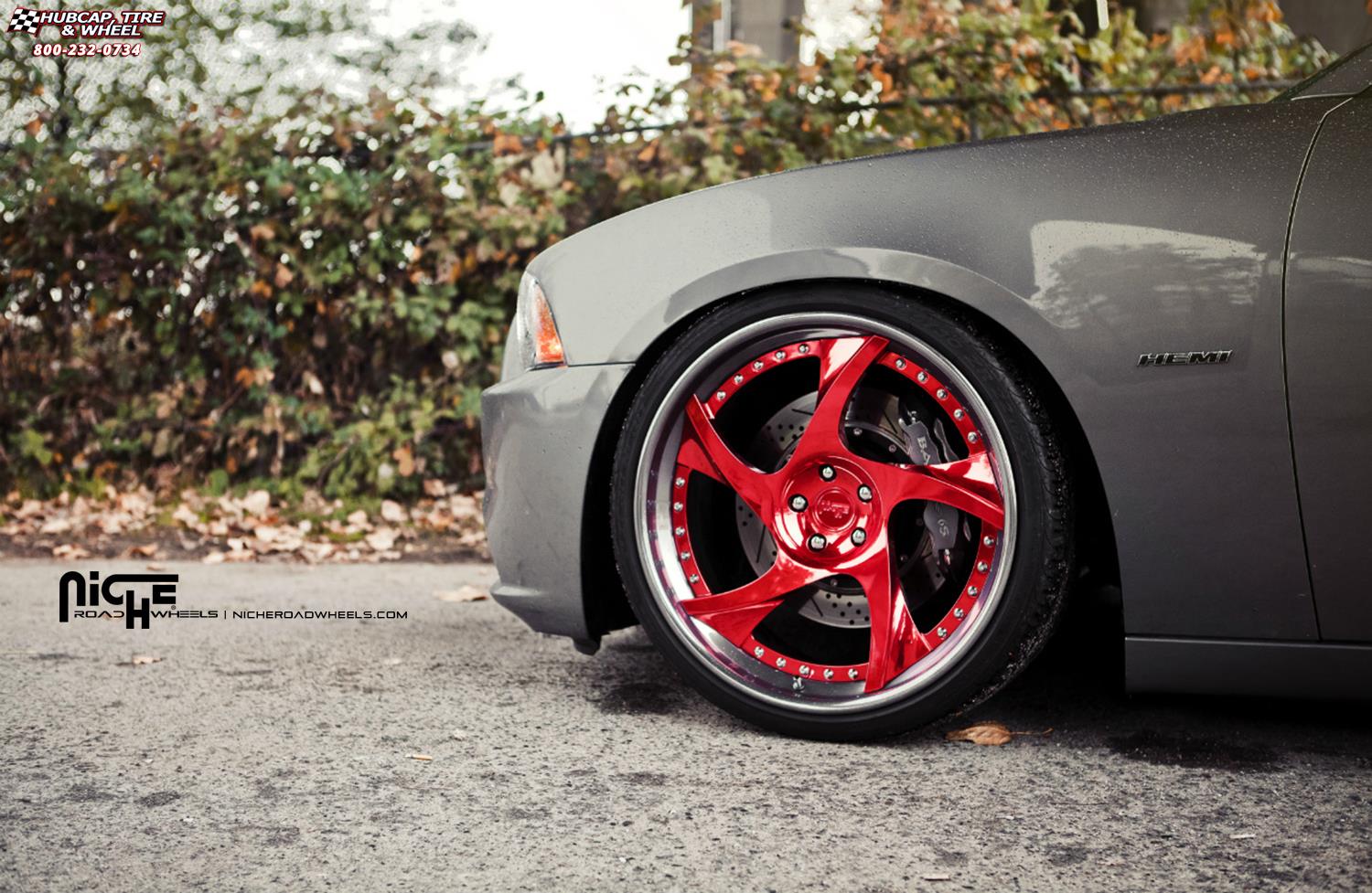 vehicle gallery/dodge charger rt niche scope Hi Luster Polish with Candy Apple Tint, Gloss DDT wheels and rims