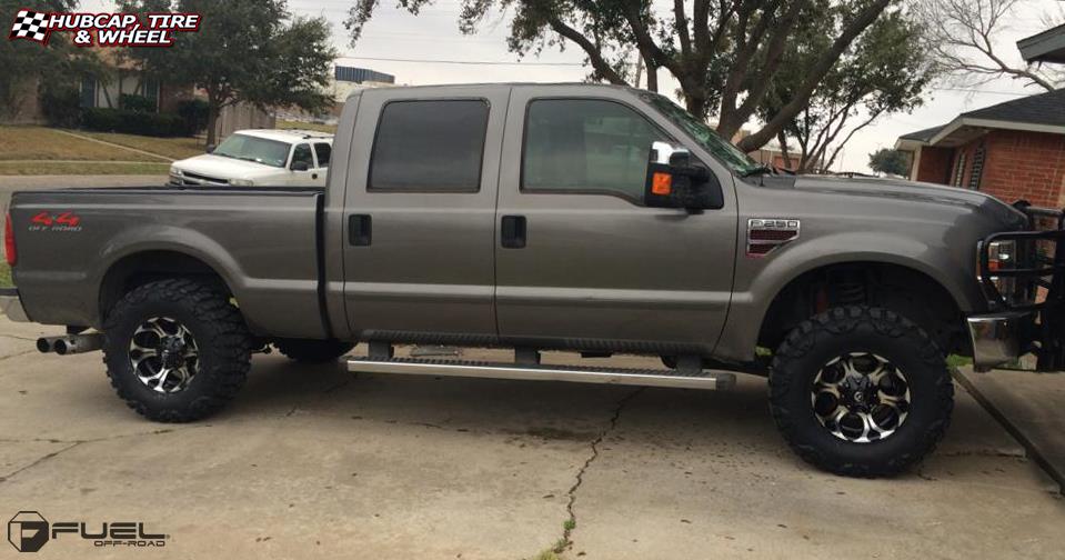 vehicle gallery/ford f 250 fuel dune d522 17X9  Chrome wheels and rims