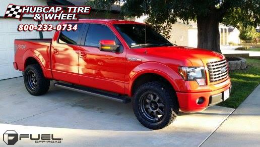 vehicle gallery/ford f 150 fuel trophy d552 20X9  Matte Anthracite w/ Black Ring wheels and rims