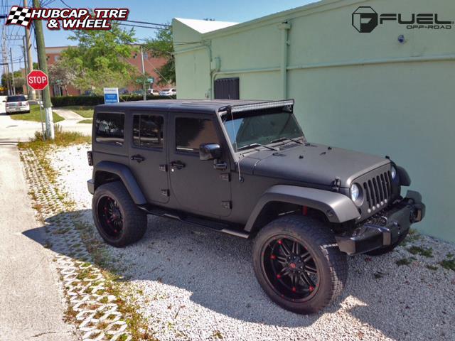 vehicle gallery/jeep wrangler fuel hostage d531 24X11  Matte Black wheels and rims