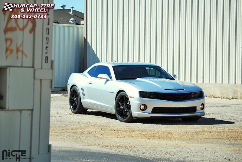 vehicle gallery/chevrolet camaro niche ritz m144 20x9  Satin Black wheels and rims
