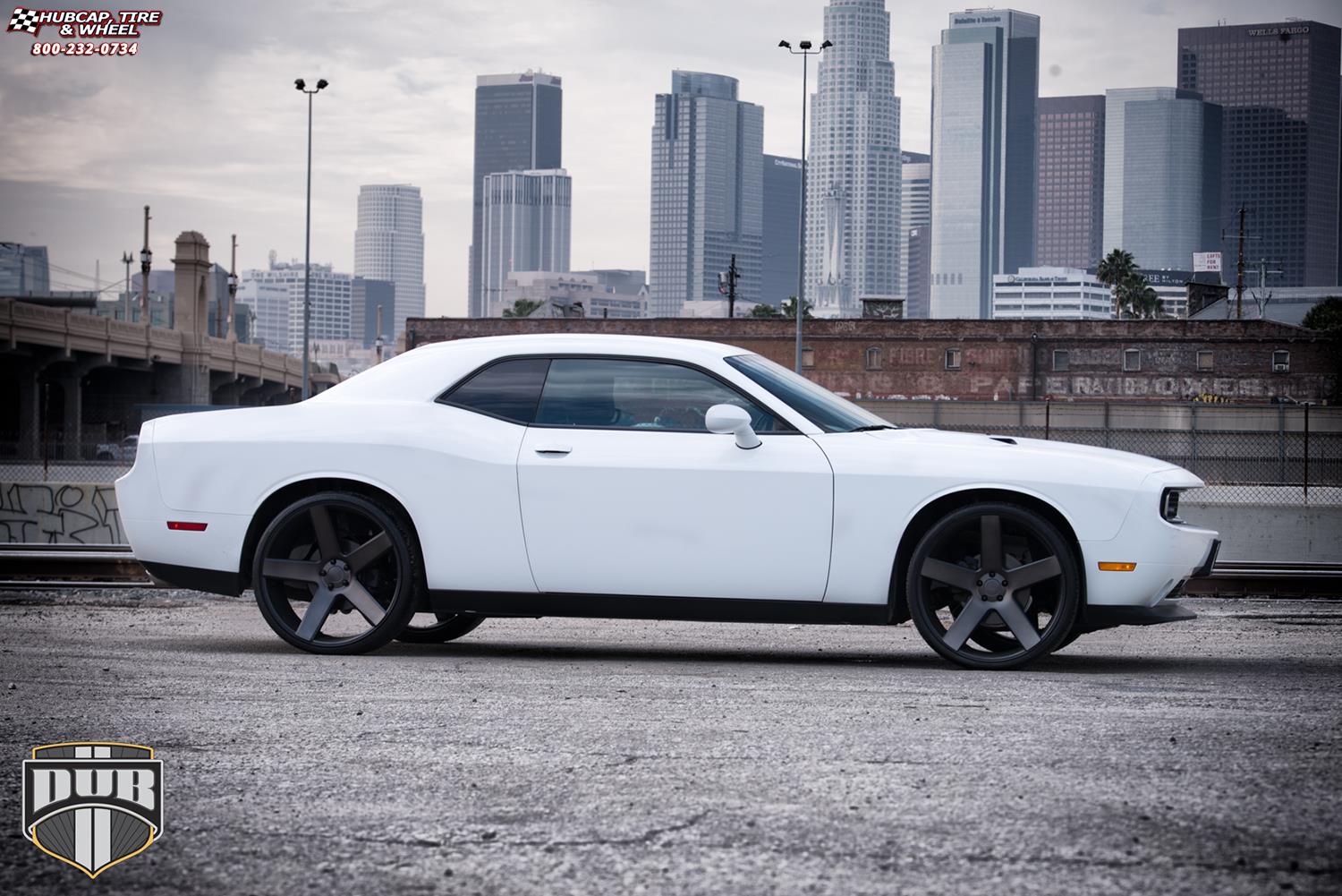 vehicle gallery/dodge challenger dub baller s116 24X9  Black & Machined with Dark Tint wheels and rims