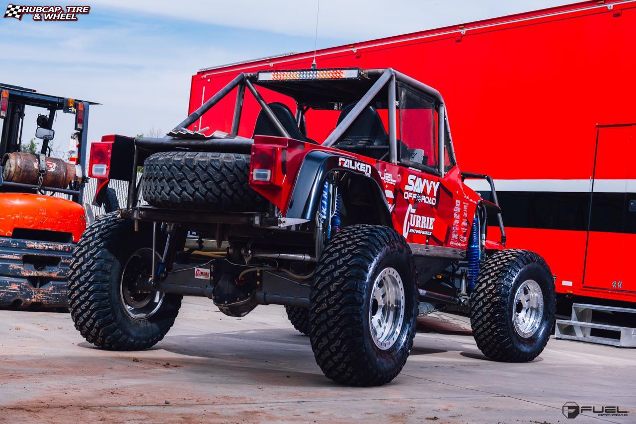 vehicle gallery/jeep wrangler fuel anza beadlock d116 17X9  Raw Machined wheels and rims