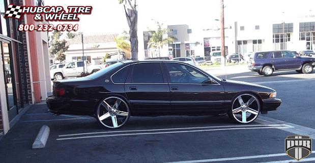 vehicle gallery/chevrolet impala ss dub baller s115 24X10  Chrome wheels and rims