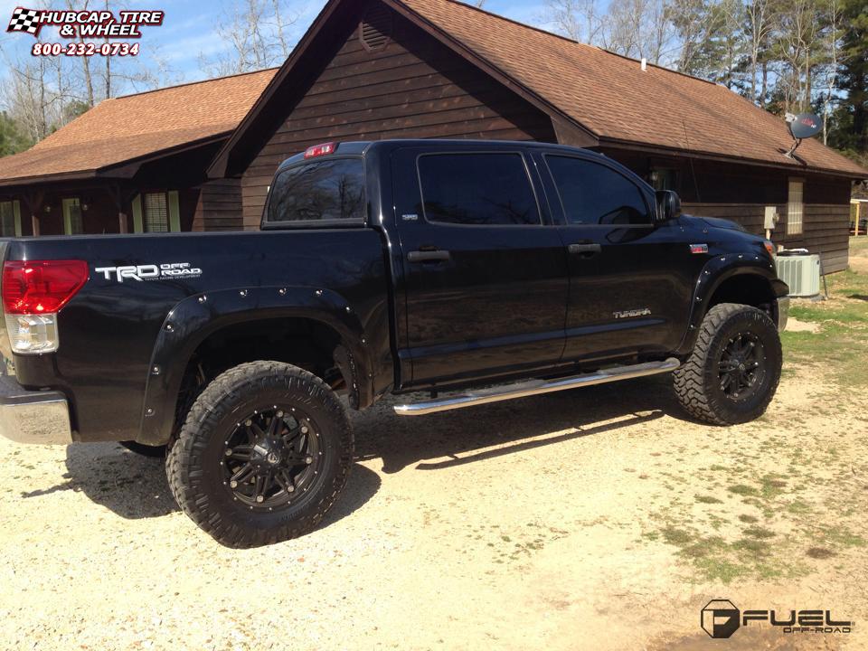 vehicle gallery/toyota tundra fuel hostage d531 20X10  Matte Black wheels and rims