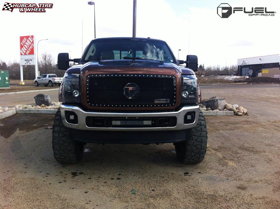 vehicle gallery/ford f 350 fuel hostage d531 22X14  Matte Black wheels and rims