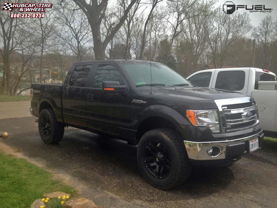 vehicle gallery/ford f 150 fuel pump d515 0X0  Matte Black wheels and rims